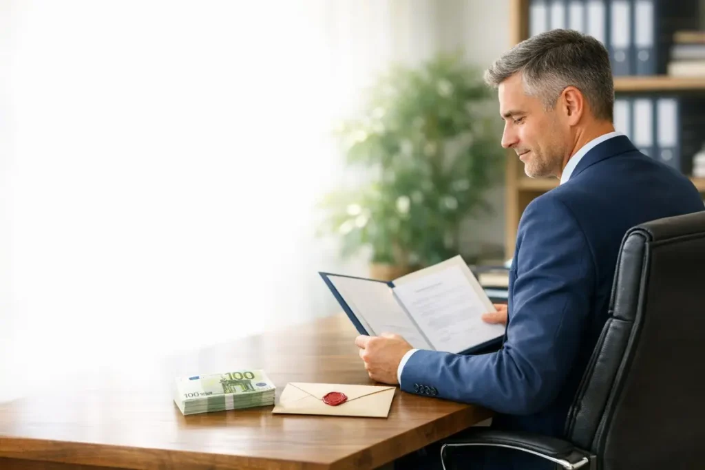 combien de temps un notaire peut garder l'argent d'une succession