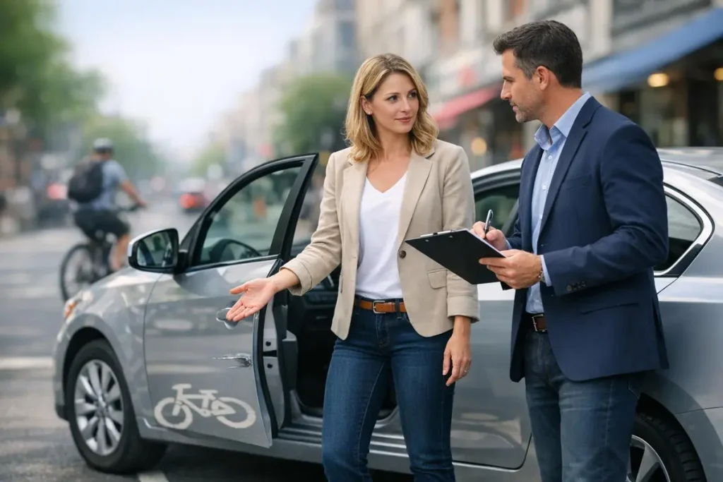 jurisprudence accident portière déjà ouverte